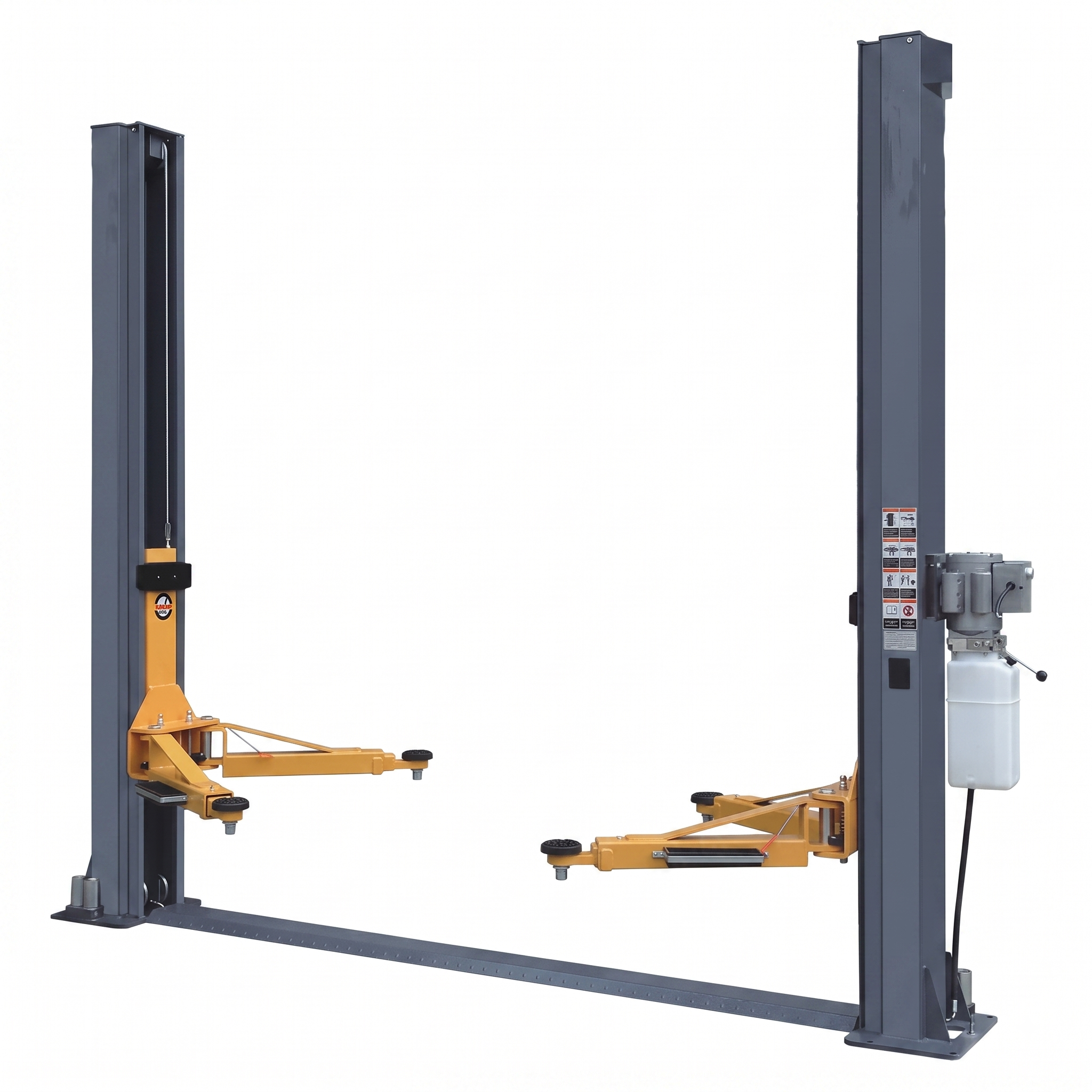 4500kg Electro-Hydraulic Two Post Car Lift Manual Lock Release | Model HPL-TF345A | 4.5 Ton Double-Side Unlock Lift