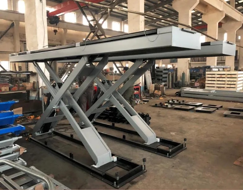 4000kg Two-Level Alignment Scissor Lift In-Ground Mounting | TJS19-52440I – Electro-Hydraulic Alignment Scissor Lift for Professional Workshops - Image 4