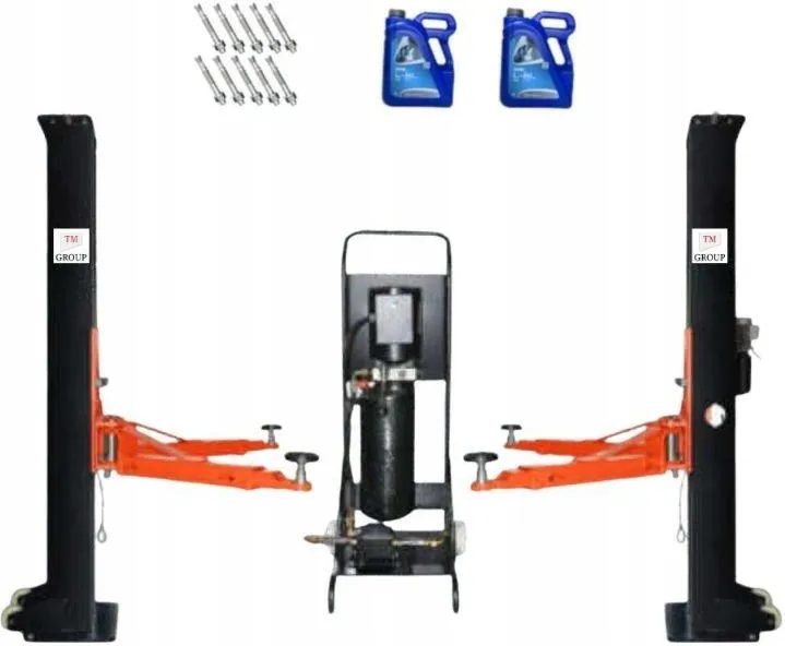 3000kg Two-Post Mobile Lift with Adjustable Width & Manual Two-Sides Lock Release | TJS19-23430 – Portable Electro-Hydraulic Car Lift for Workshops & Low-Chassis Vehicles - Image 2