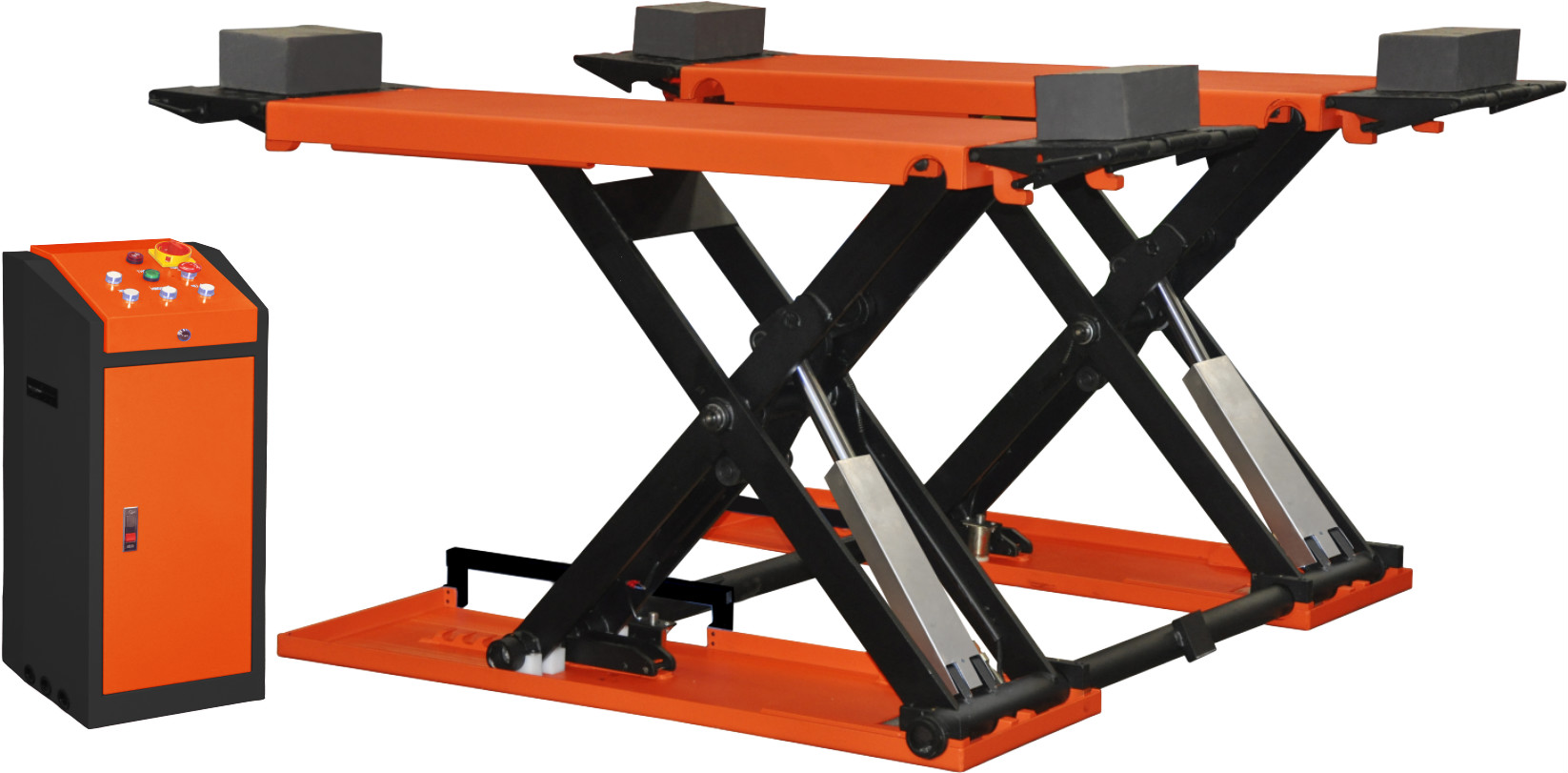 3000kg Portable Mid-Rise Scissor Lift | TJS19-51430 – Compact Electro-Hydraulic Car Lift for Workshops & Mobile Service