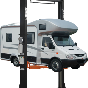 6000kg Electro-Hydraulic Floor Plate 2-Post Car Lift with Automatic Lock Release & CE Standard | TJS19-31460A – Heavy-Duty for RVs, Light Trucks & Professional Workshops