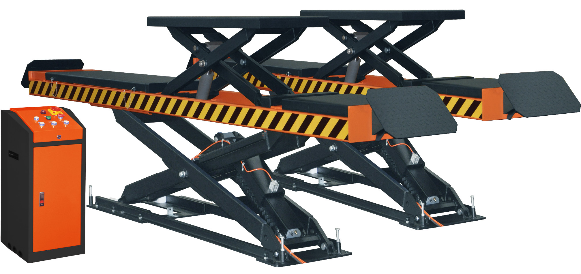 4000kg Two-Level Alignment Scissor Lift In-Ground Mounting | TJS19-52440I – Electro-Hydraulic Alignment Scissor Lift for Professional Workshops