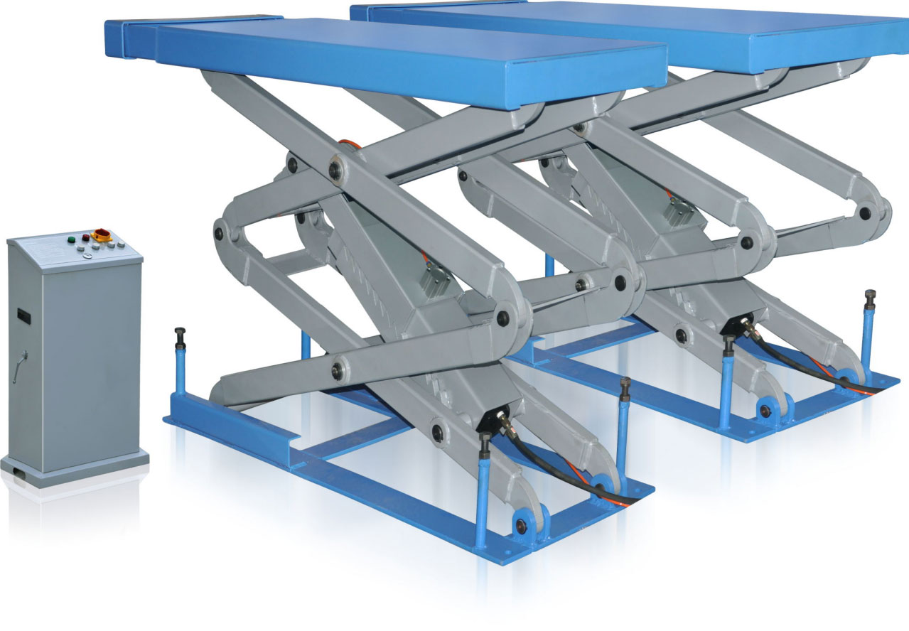 3500kg In-Ground Scissor Lift with CE Standard | TJS19-62835I CE – Electro-Hydraulic Underground Mounting Car Lift